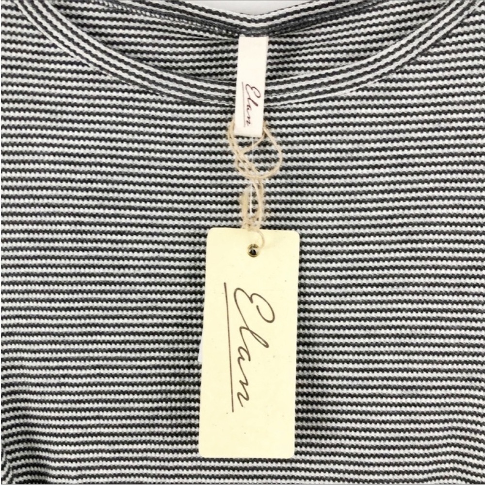 Elan Striped Front Tie Tunic Dress - Picture 5 of 7